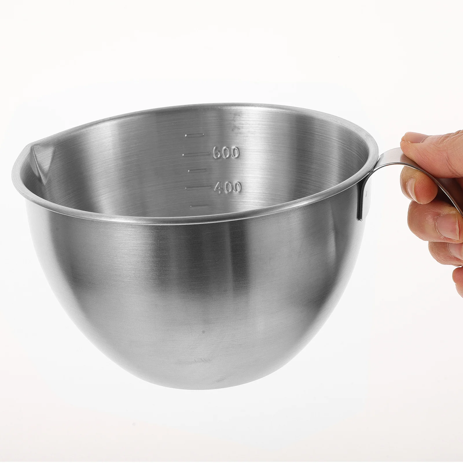 Миска для смешивания из нержавеющей стали 3 л с ручкой - Фотография_5
