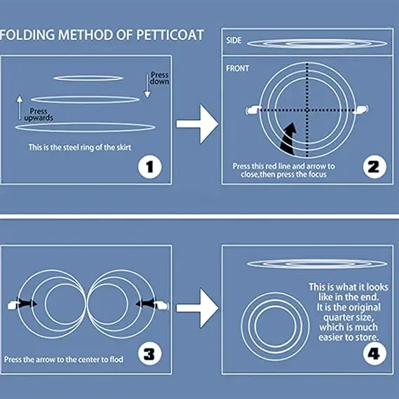 Дешевый кринолин с 6 обручами - Фотография_6