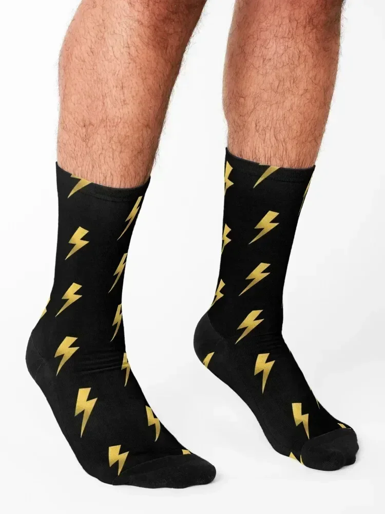 Gold lightning bolt - носки gold foil - Фотография_3