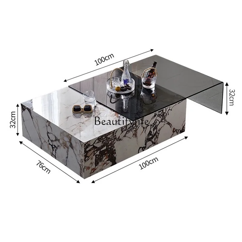 *мраморный журнальный столик простой - Фотография_5