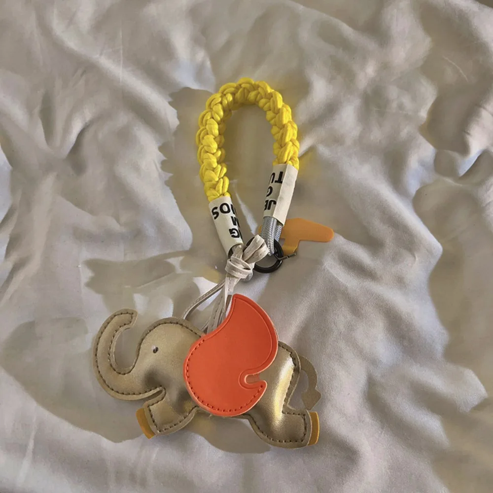 Decoration pu leather elephant