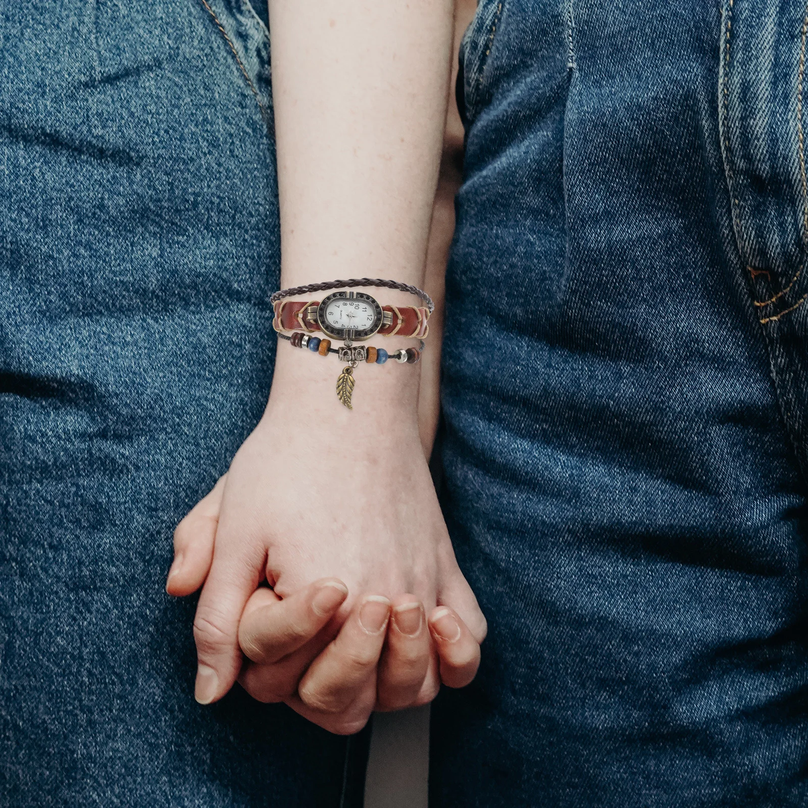 Кварцевые часы, винтажные стильные часы-браслеты - Фотография_2