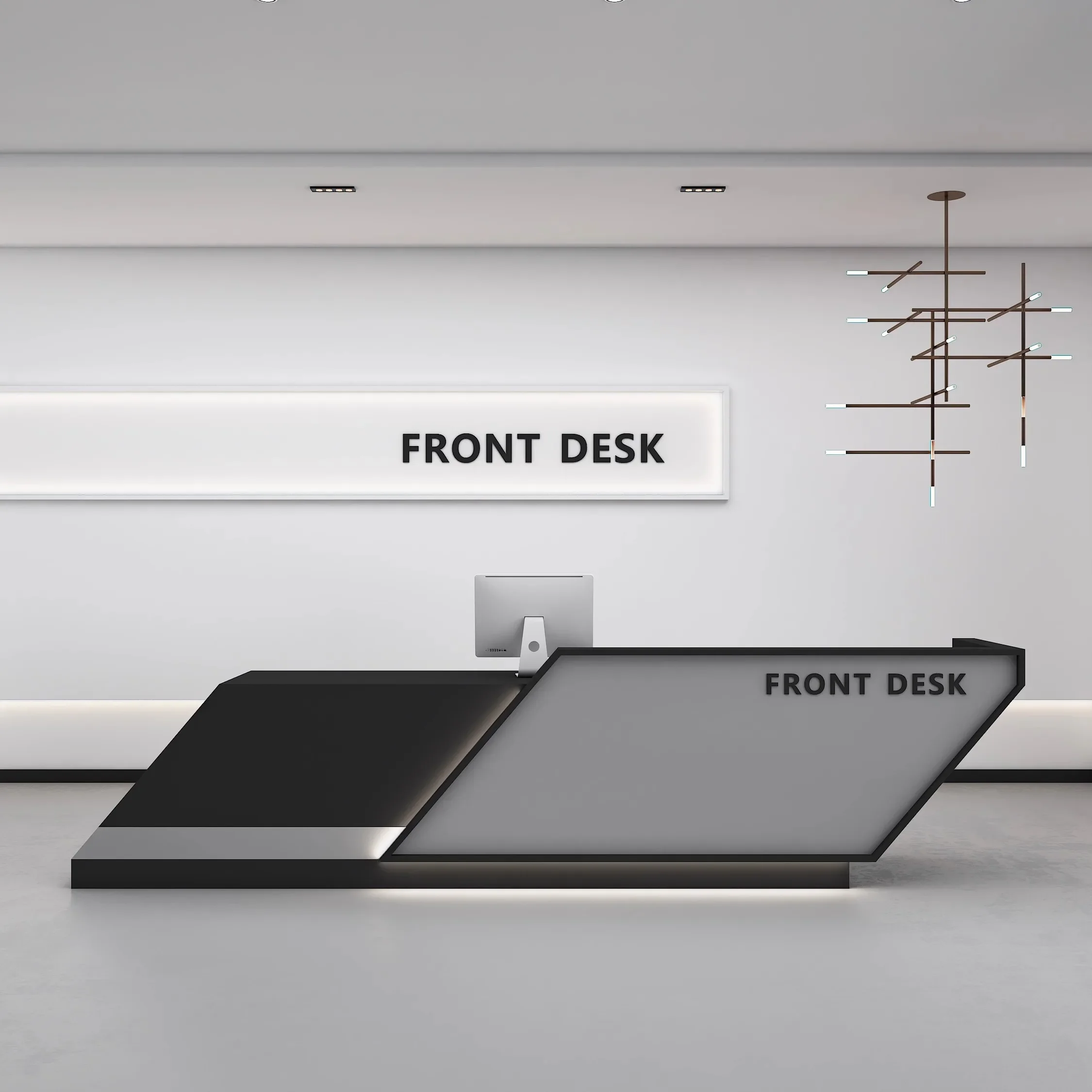 Приемная стойка компании простой - Фотография_3