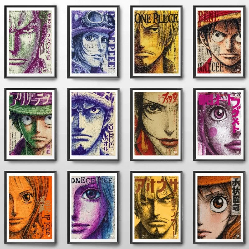 Hd постер холст зоро луффи семь