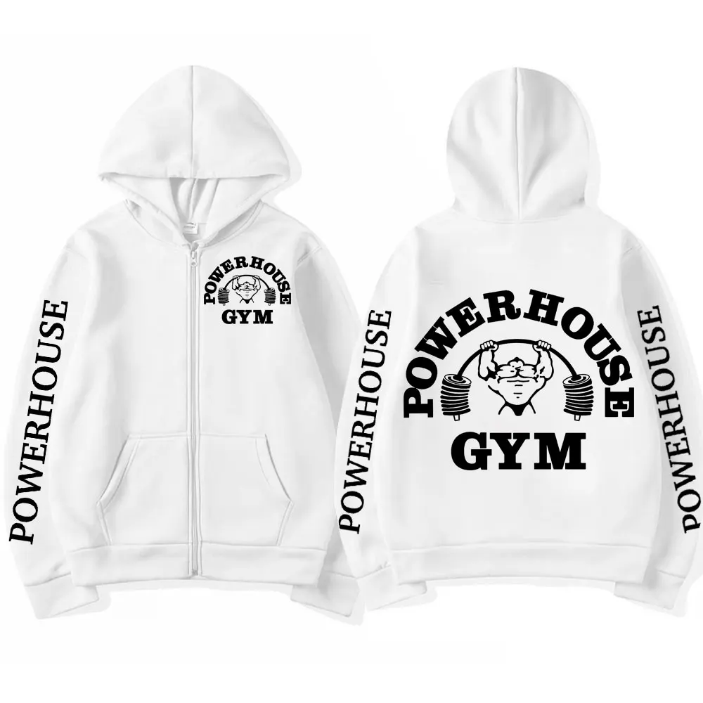 Толстовка на молнии с логотипом powerhouse gym harajuku - Фотография_2