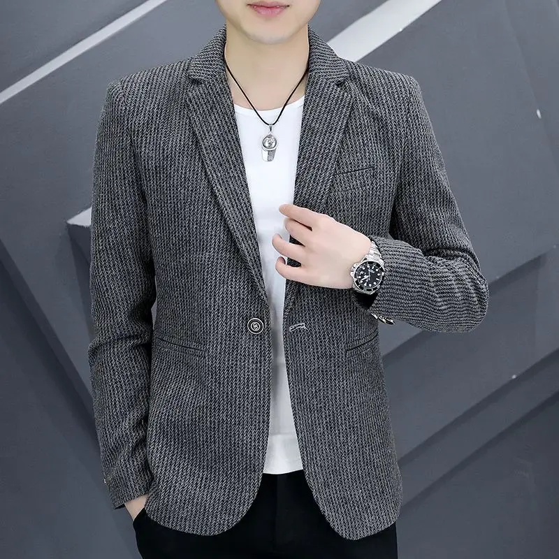 Модные однотонные деловые пальто с лацканами и карманами на пуговицах - Фотография_2