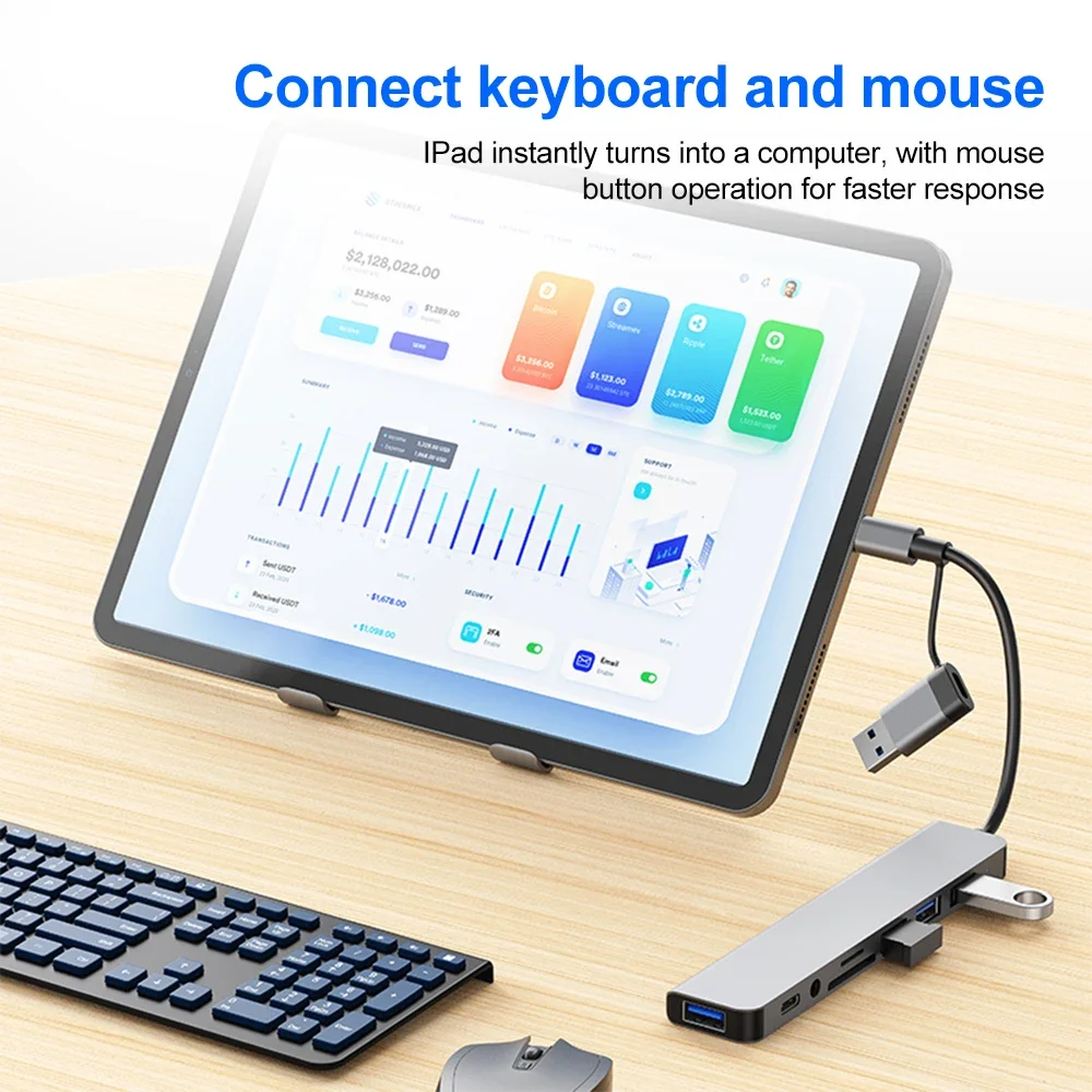 Usb 3.0 hub usb c hub usb c док-станция - Фотография_3