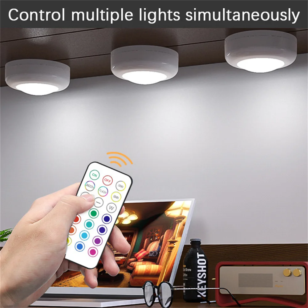 Rgb светодиодный светильник под шкафом с дистанционным управлением - Фотография_2