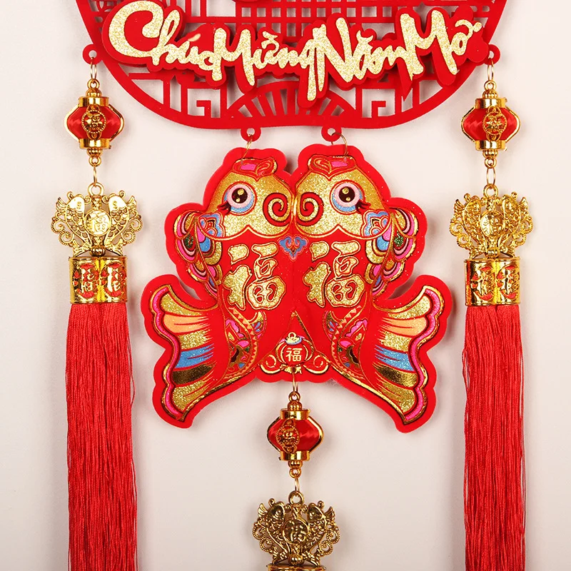 Вьетнамский лунный новогодний кулон tet с кисточкой - Фотография_3