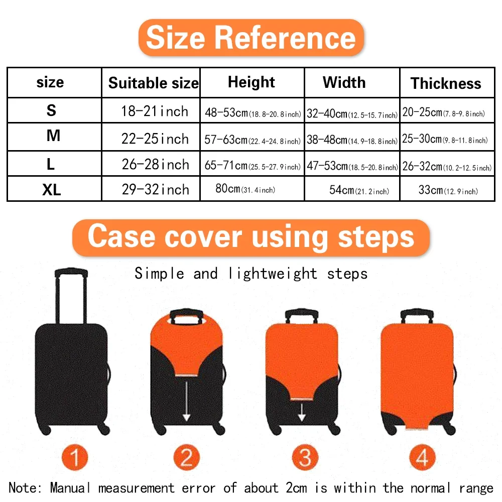 Чехол для багажа travel essentials с принтом розы и буквами 18-32 дюймов - Фотография_3