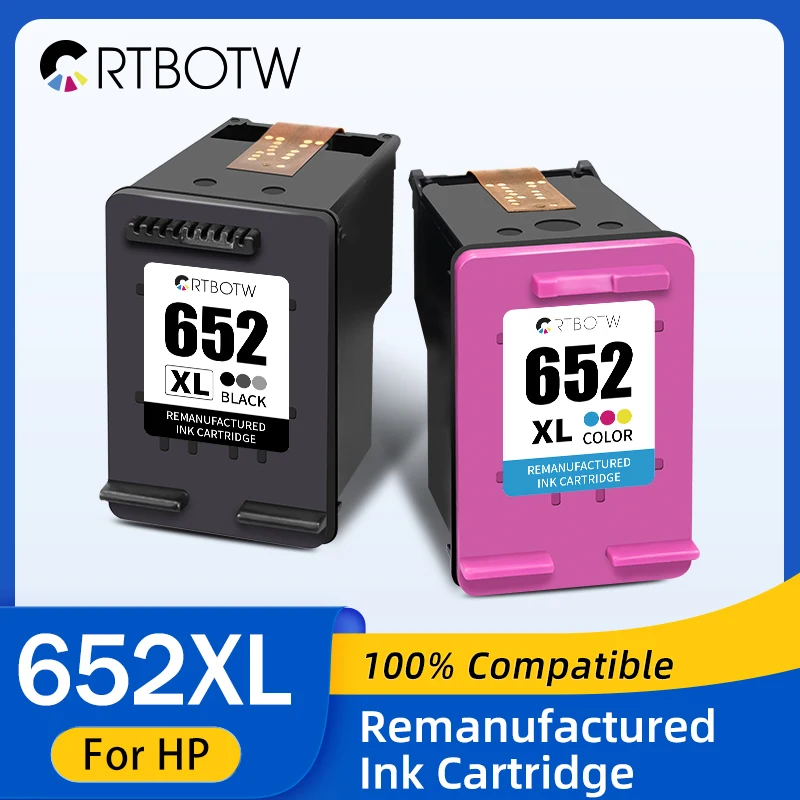 Замена картриджа crtbotw 652xl для hp 652