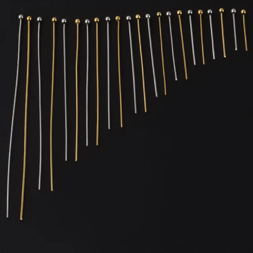 18-каратные позолоченные булавки с шаровой головкой - Фотография_6