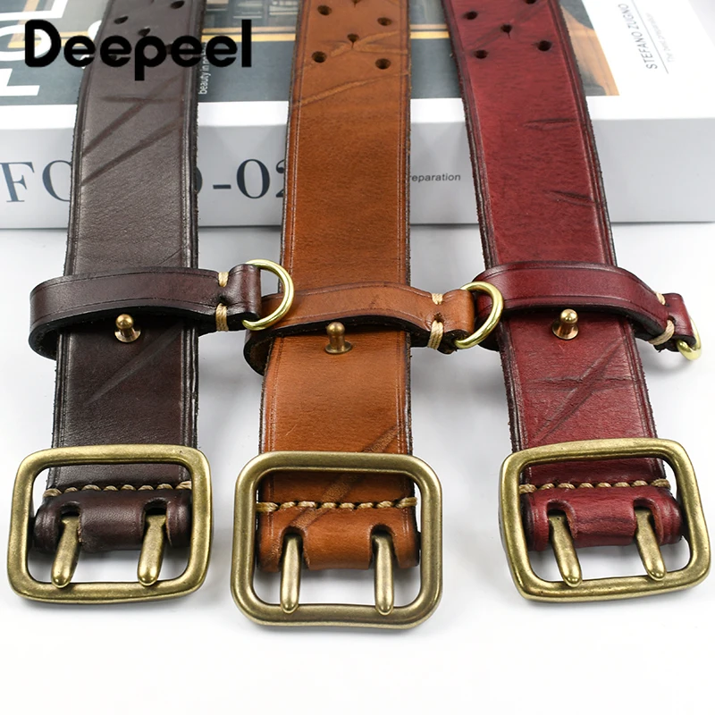 Deepeel mens belts genuine leather - Фотография_6