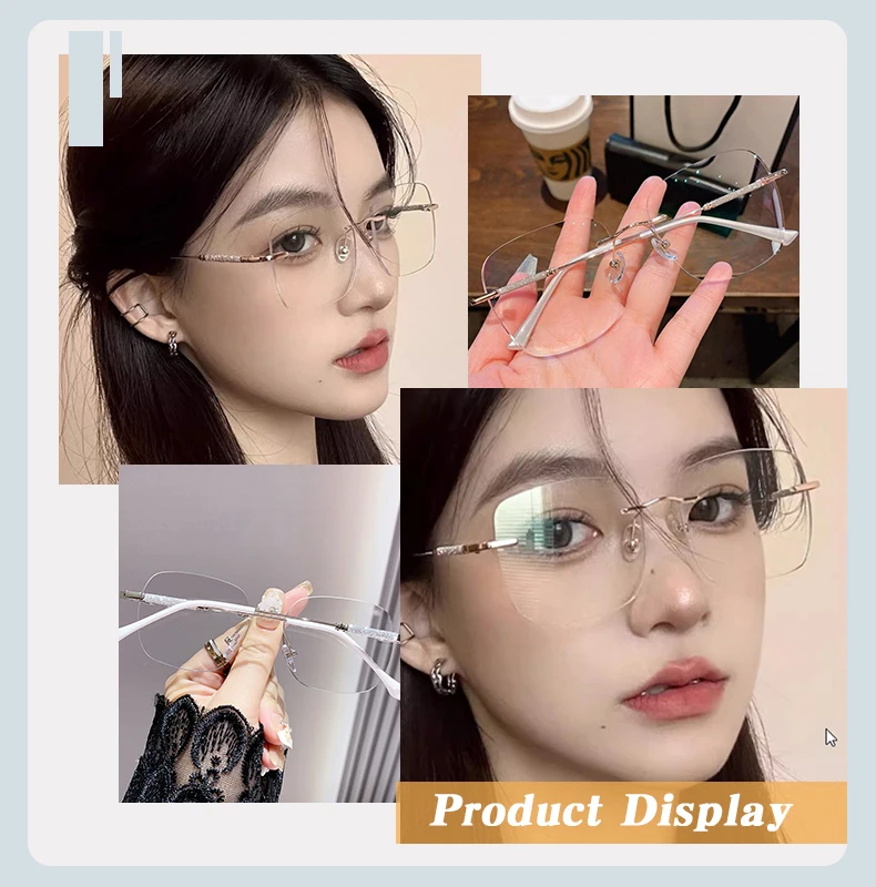 Квадратные безрамные фотохромные солнцезащитные очки в большой оправе - Фотография_5