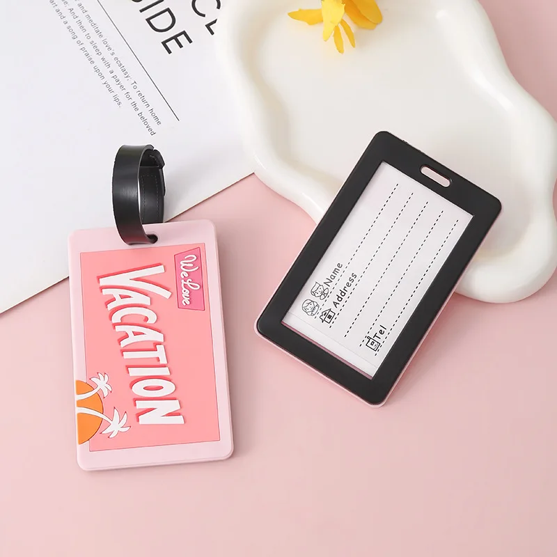 Силиконовая буквенная милая багажная бирка - Фотография_4