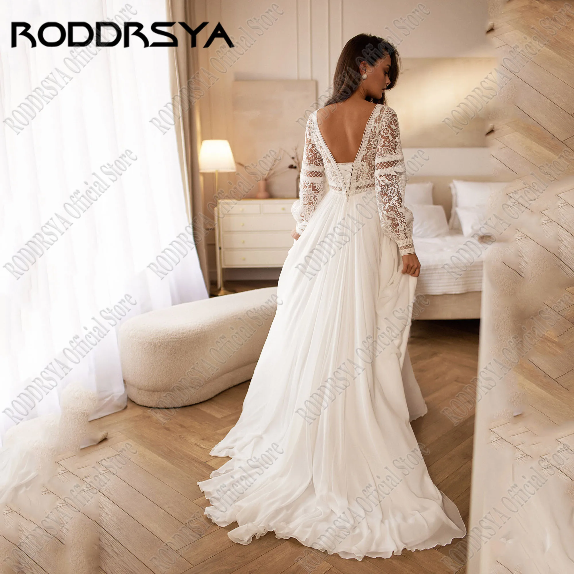 Шифоновое свадебное платье roddrsya - Фотография_4