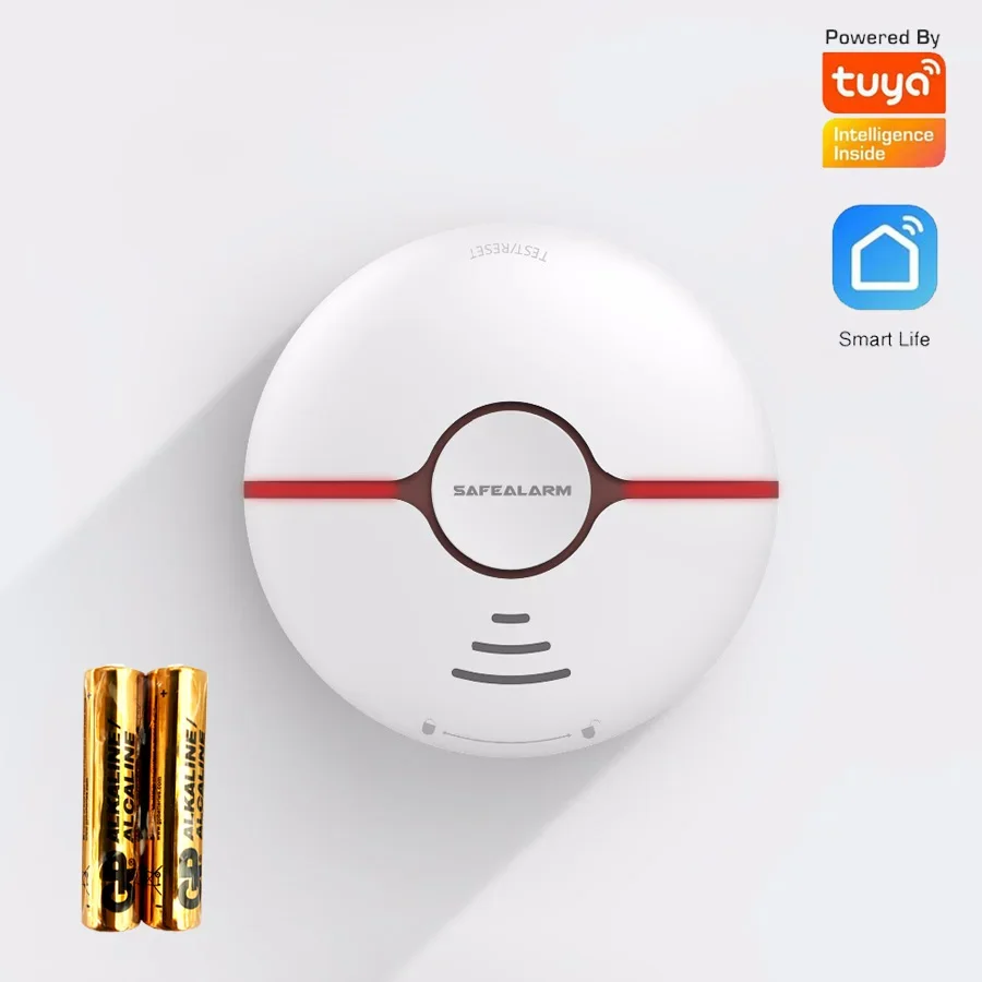 Smart life tuya детектор дыма домашняя охранная пожарная сигнализация 2 - Фотография_3