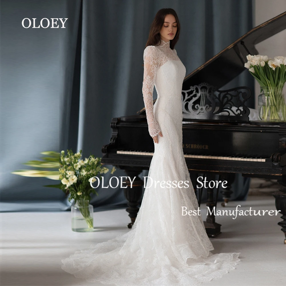 Oloey роскошное кружевное свадебное