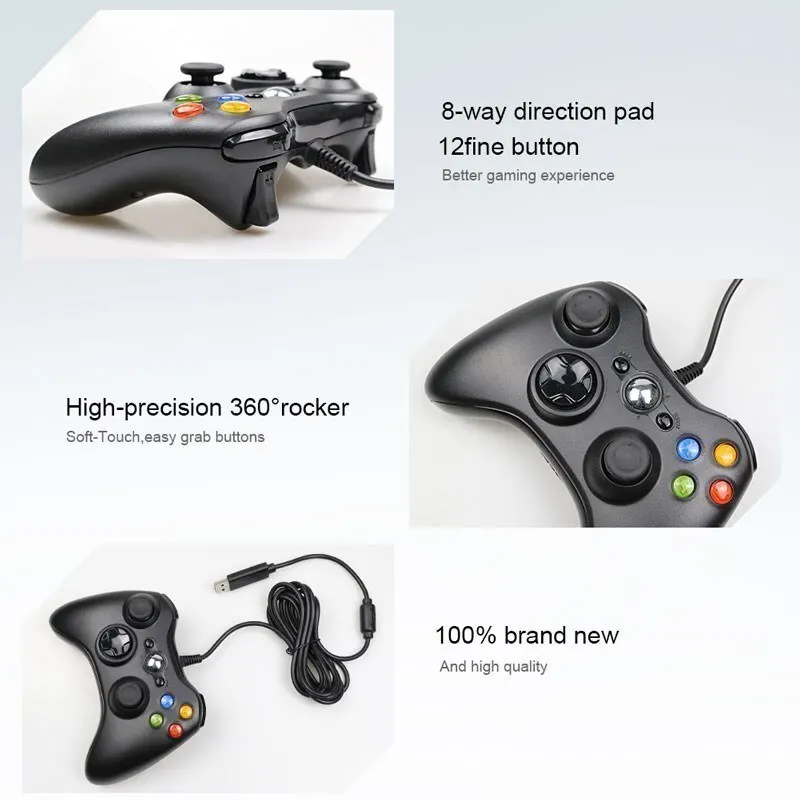 Проводной игровой контроллер для xbox 360 - Фотография_5