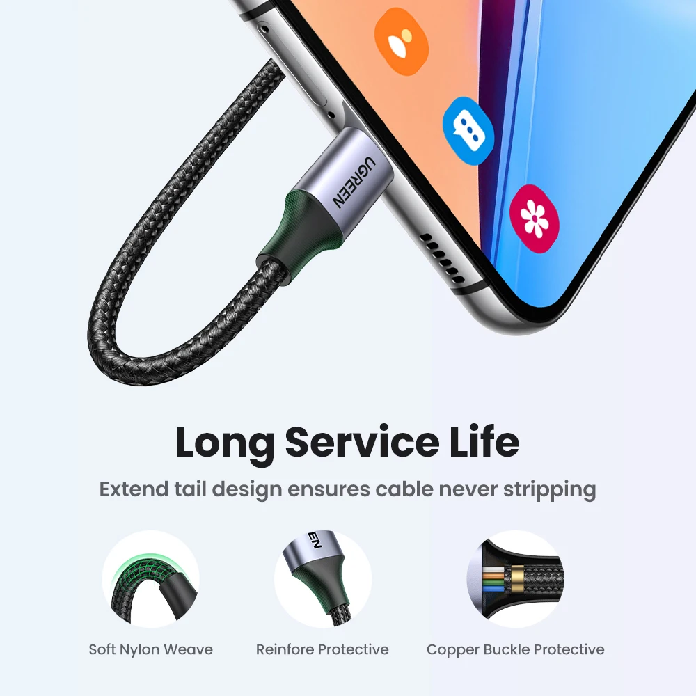 Ugreen 3a usb c кабель для realme - Фотография_4