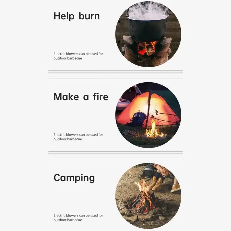 R9uf барбекю bbq bealwer sharcoal стартер bbq fan fan fan fan - Фотография_2
