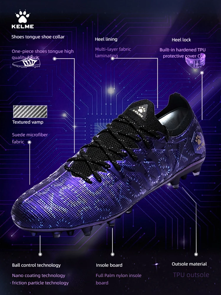 Мужские футбольные ботинки kelme взрослые дышащие ботинки 3 - Фотография_4