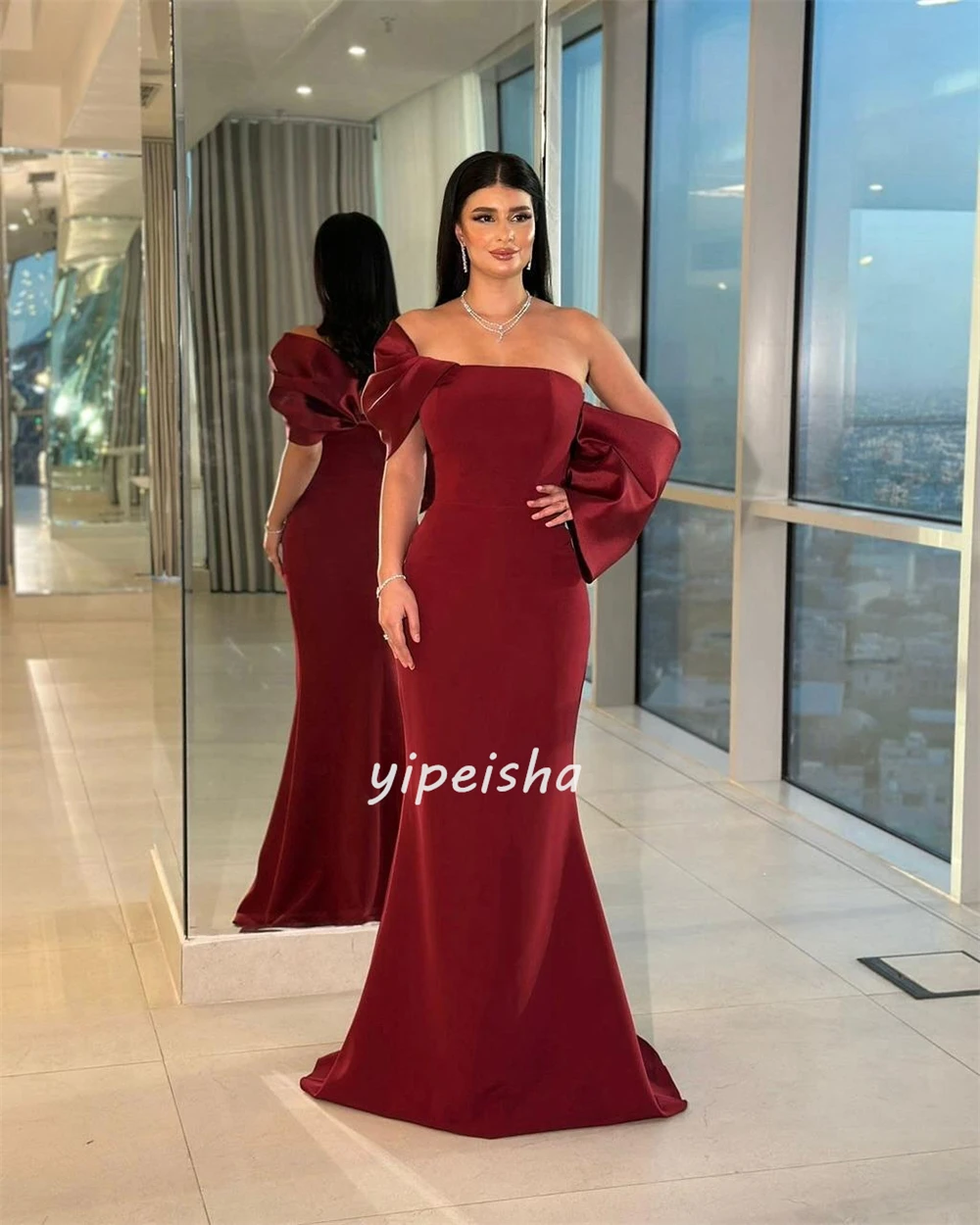 Высококачественные простые джерси со складками и рюшами - Фотография_4