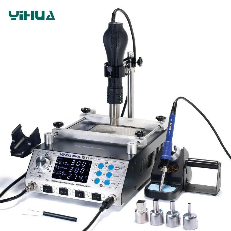 Паяльная станция yihua 853aaa + 3 в 1 - Фотография_3