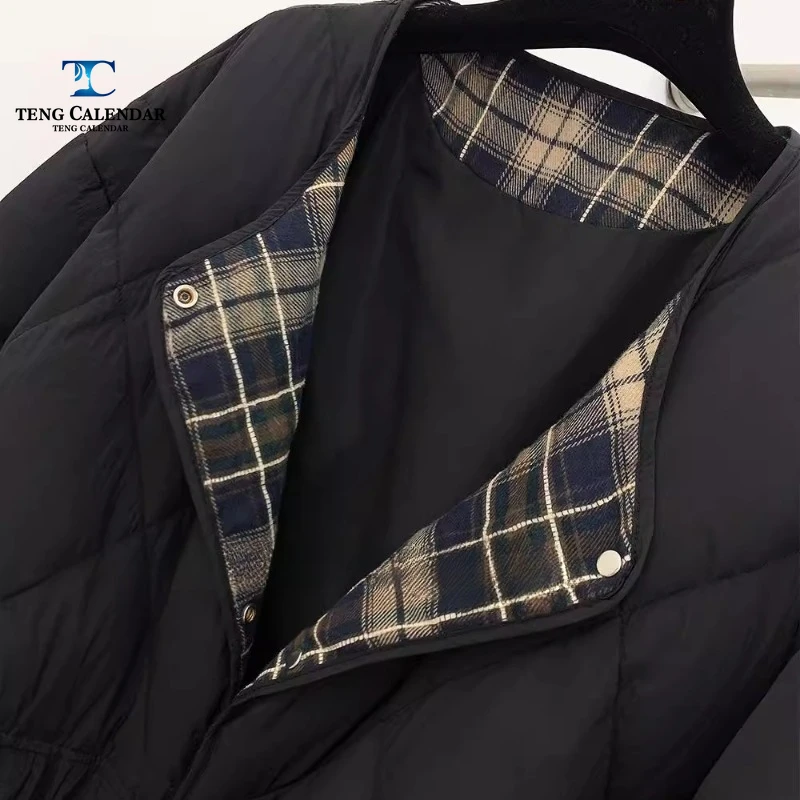 Пуховик в сетку, корейская универсальная - Фотография_5