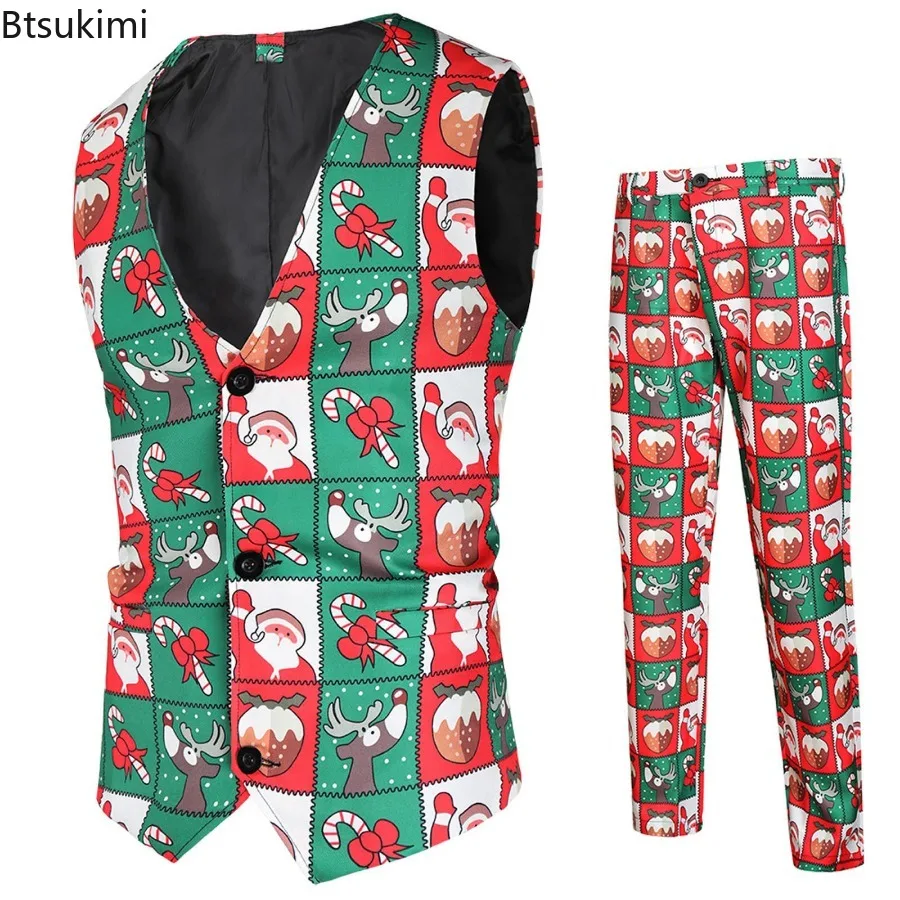 Мужские рождественские комплекты из двух предметов размера плюс 4xl - Фотография_6