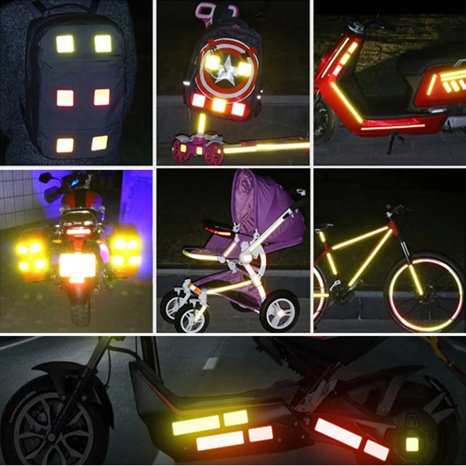 Ночная светоотражающая наклейка на дверь автомобиля - Фотография_4