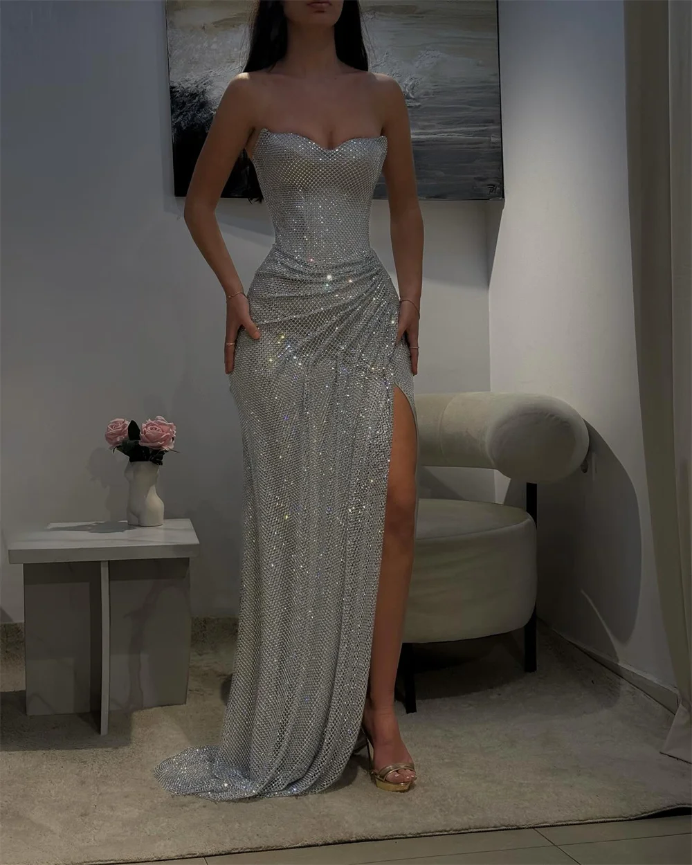 Мила без бретелек русалка пром - Фотография_2