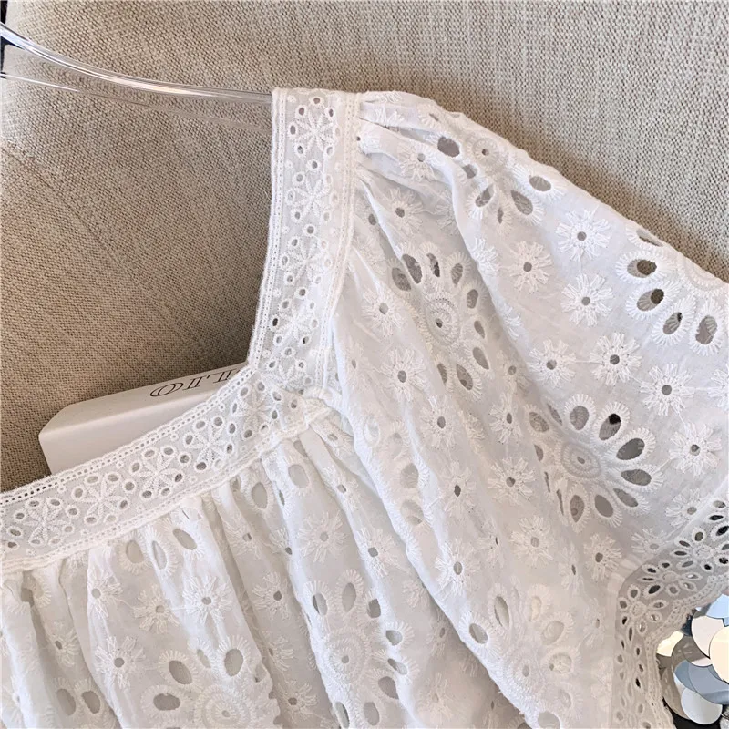 Летняя французская цветочная рубашка - Фотография_5