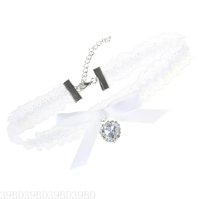 39bd bows choker goth coker choker - Фотография_2