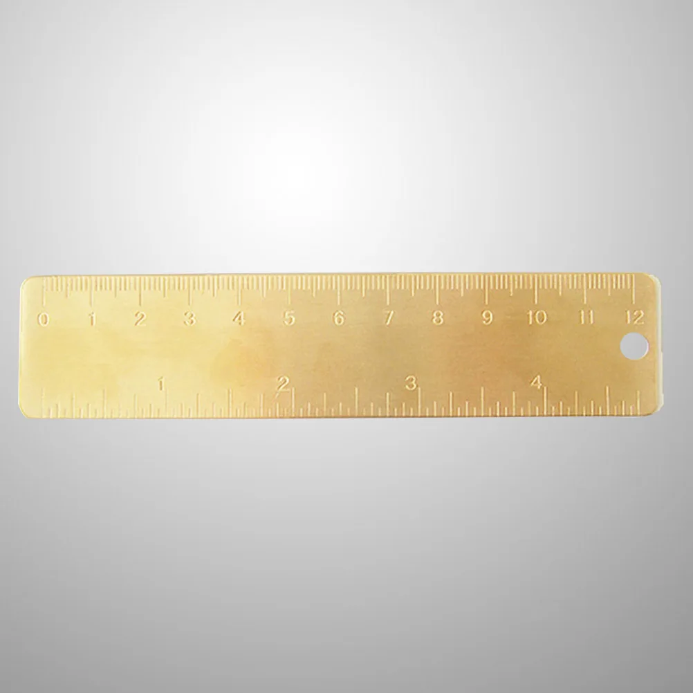 Мини-ретро латунная линейка с гравировкой
