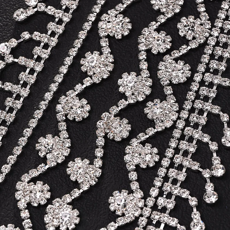 Hq роскошные украшения для волос со стразами для женщин - Фотография_5