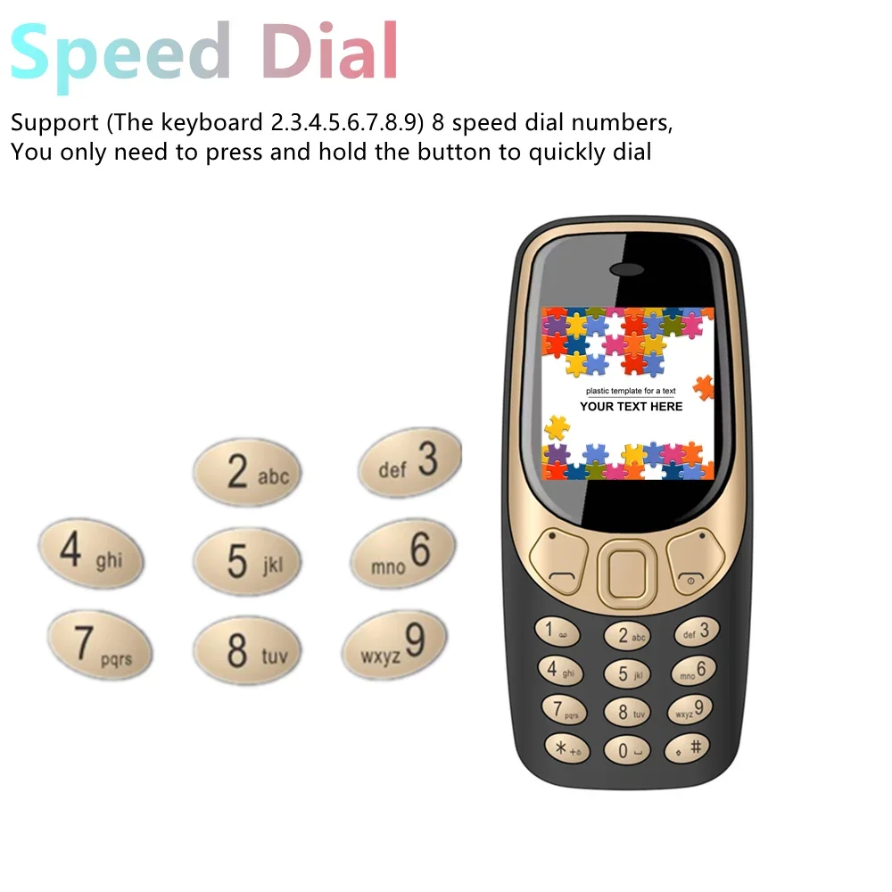 Servo q3308 pro мини мобильный телефон с поддержкой 3 sim-карт - Фотография_4