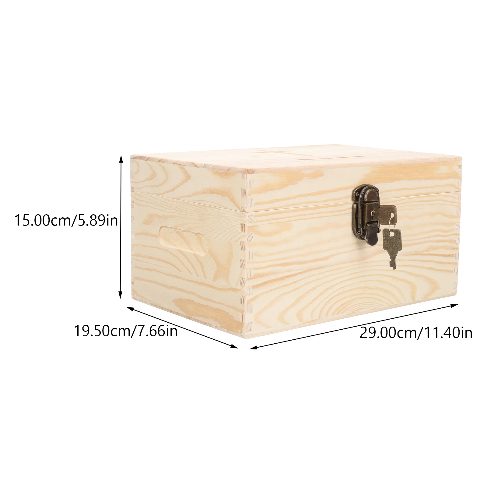 Запираемая деревянная коробка для пожертвований - Фотография_6