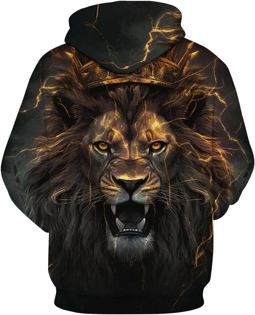 Lurhonp lion толстовки для мужчин - Фотография_4