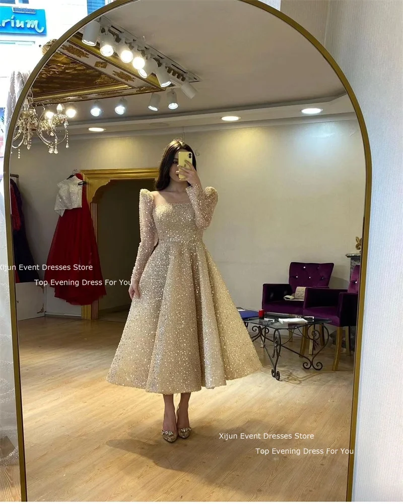 Блестящее свадебное платье xijun - Фотография_3