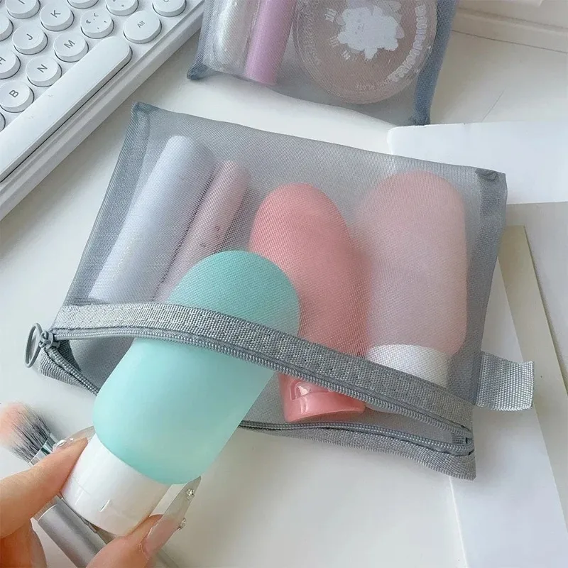 Сетчатые прозрачные косметички - Фотография_3