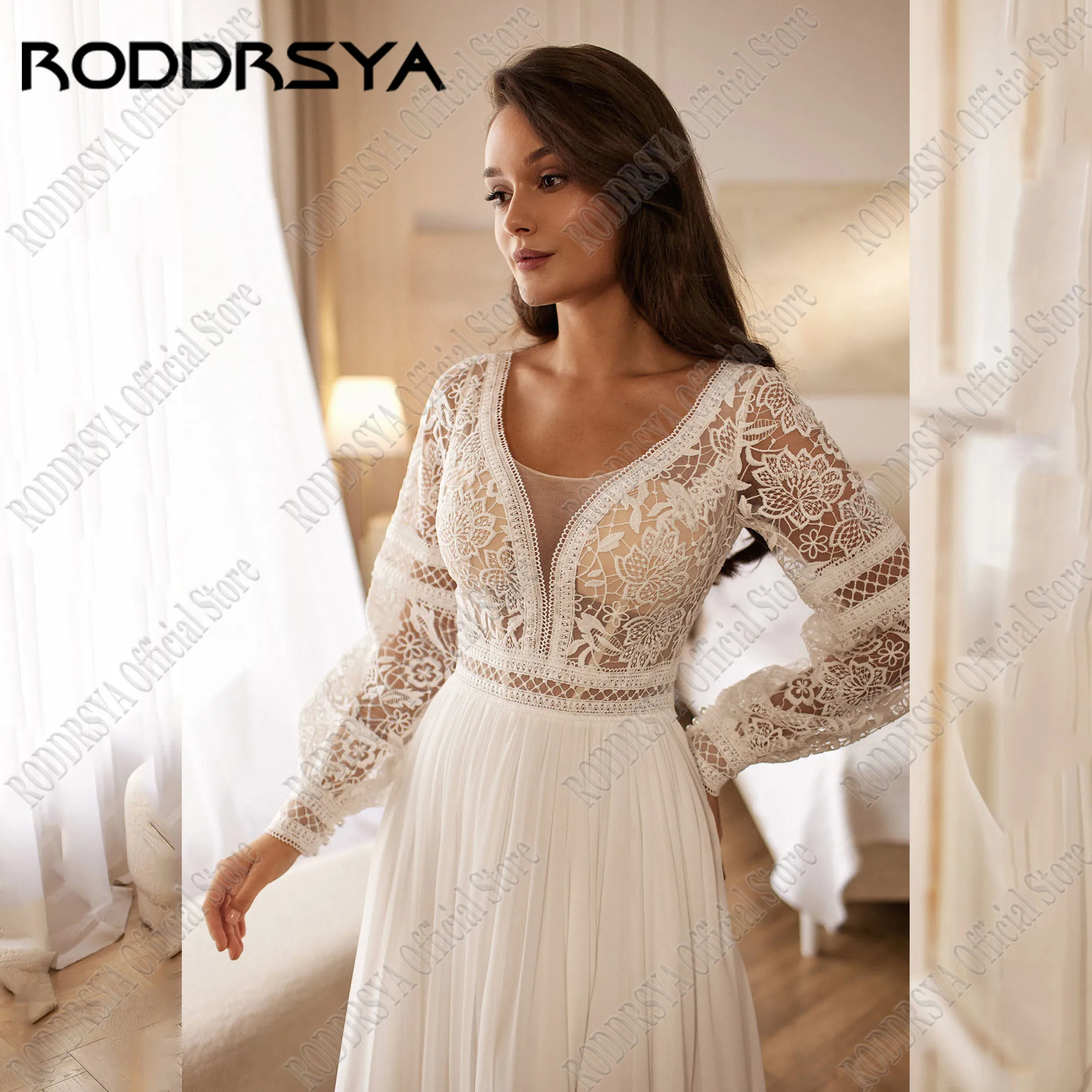 Шифоновое свадебное платье roddrsya - Фотография_5