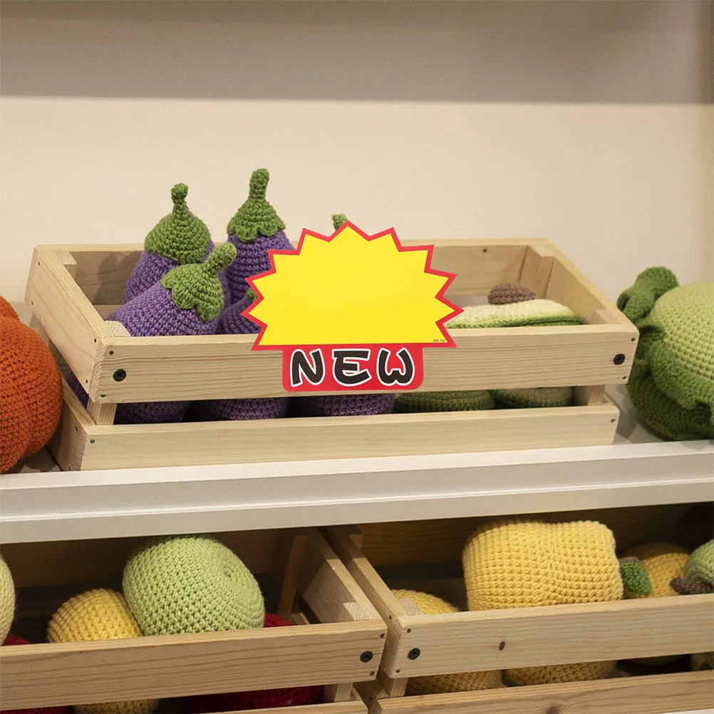 Розничные ценники ярко-желтые бумажные - Фотография_5