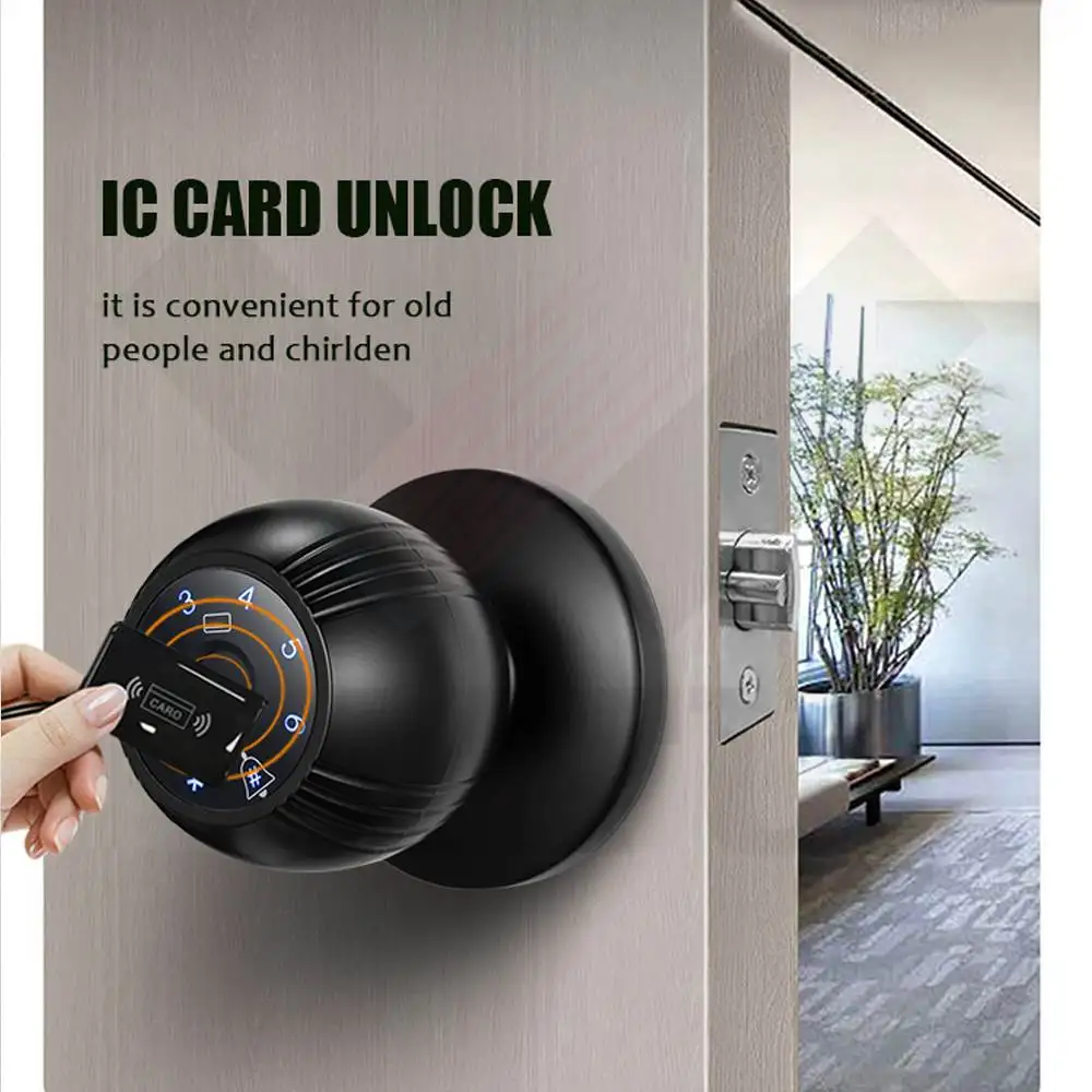 Умный замок дверной ручки tuya с отпечатками пальцев - Фотография_4