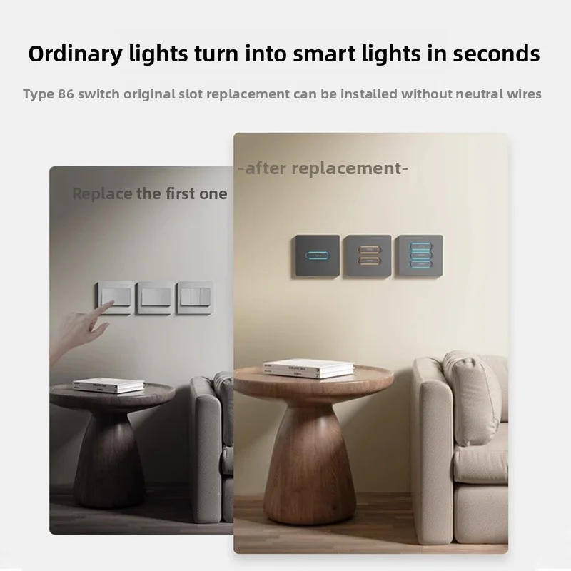 Интеллектуальный кнопочный переключатель tuya zigbee с двойным управлением - Фотография_6