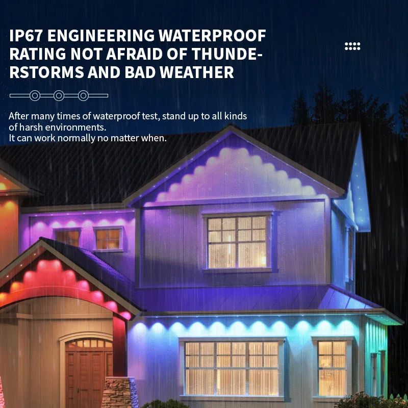 Светодиодные фонари rgb eaves