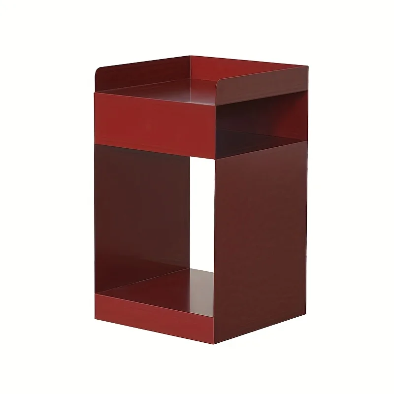 Современный красный торцевой столик — сборка не требуется - Фотография_6