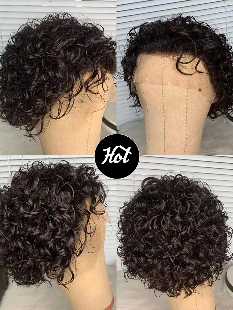 Парик pixie cut человеческие волосы - Фотография_2