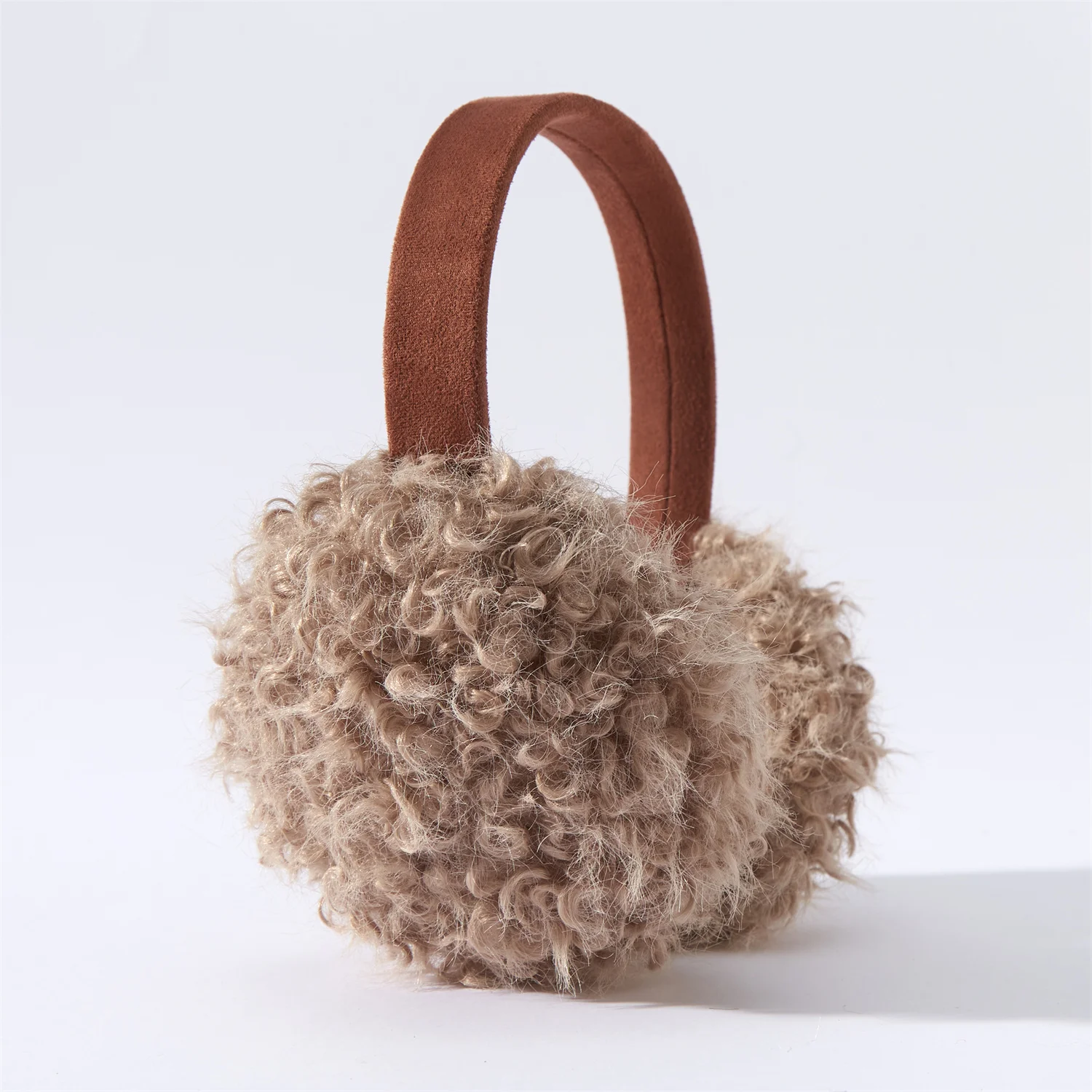 Anjj новые вьющиеся плюшевые наушники - Фотография_2