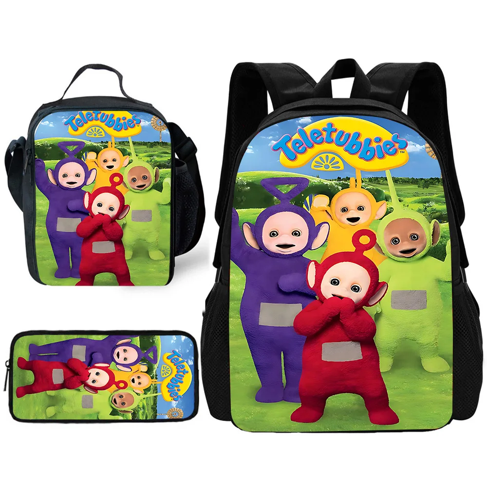 Детский школьный рюкзак с рисунком t-teletubbies и сумками для обеда - Фотография_2